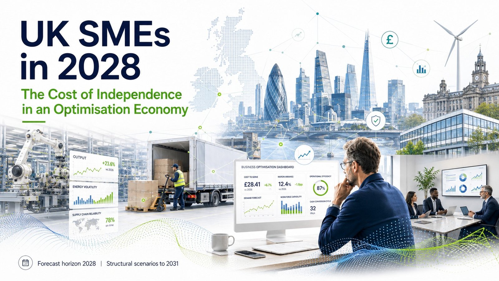 UK SMEs in 2028 — the cost of independence in an optimisation economy